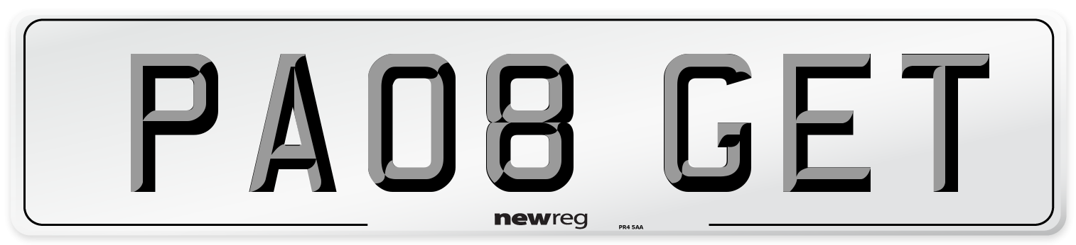 PA08 GET Number Plate from New Reg